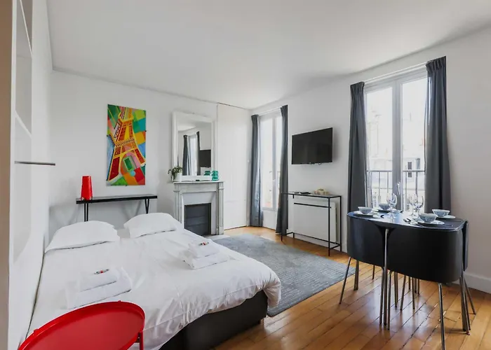 Apartmán Luminous 1bdr Witha C&balcony-marais Louvre Paříž